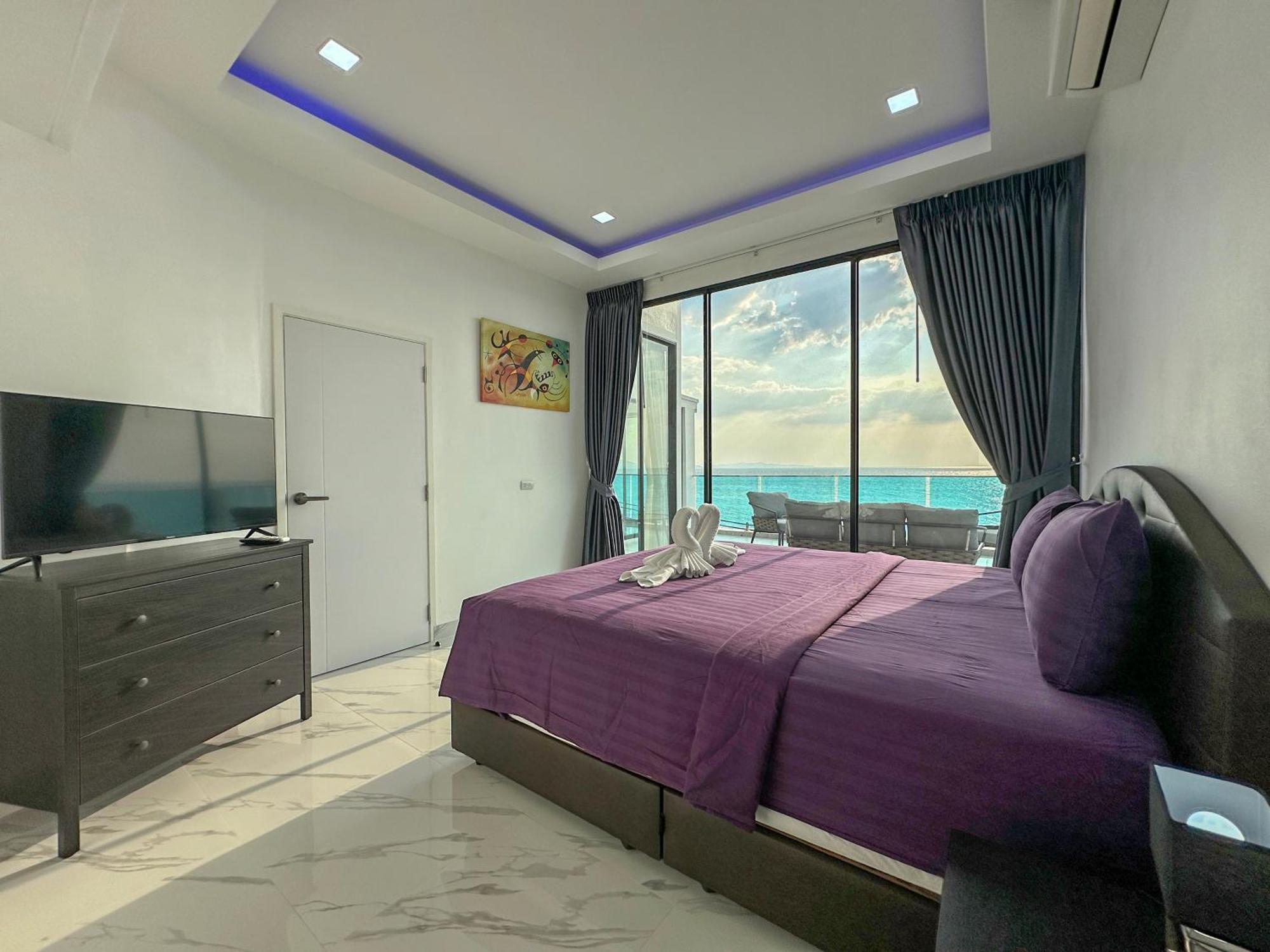 Stunning Beachfront View Luxurious Apartment 40 Praia de Jomtien Exterior foto